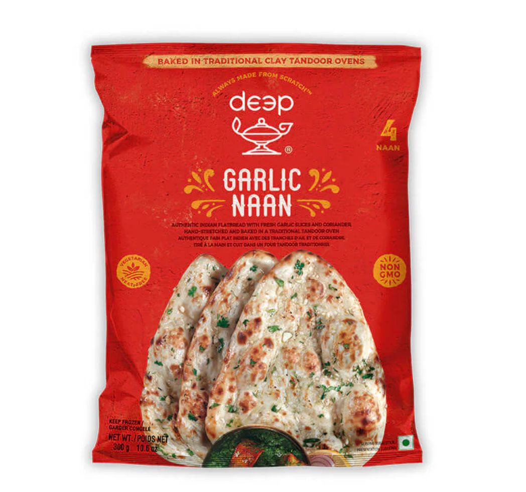 Deep Garlic Naan 340g