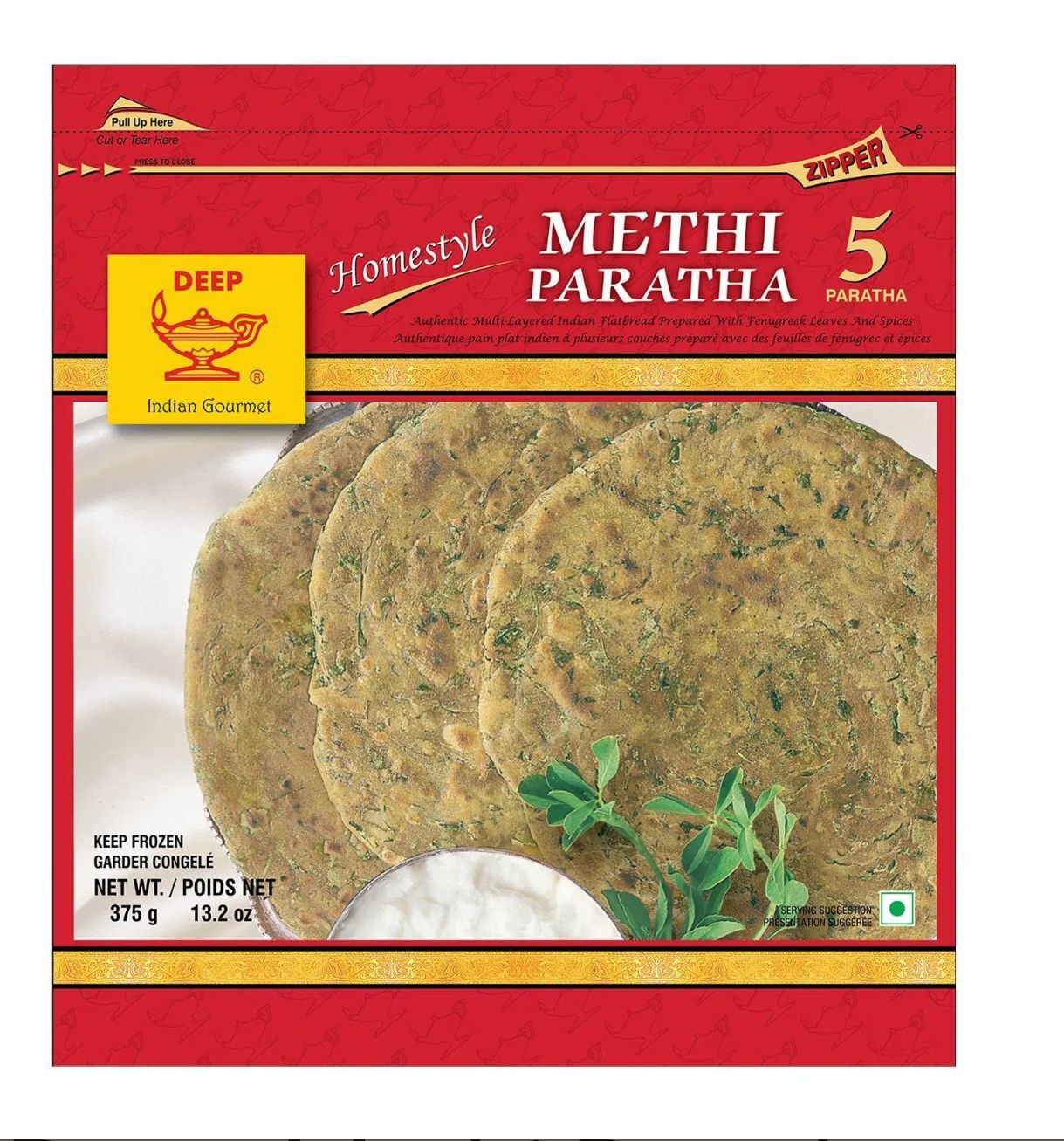Deep Methi Paratha 375g