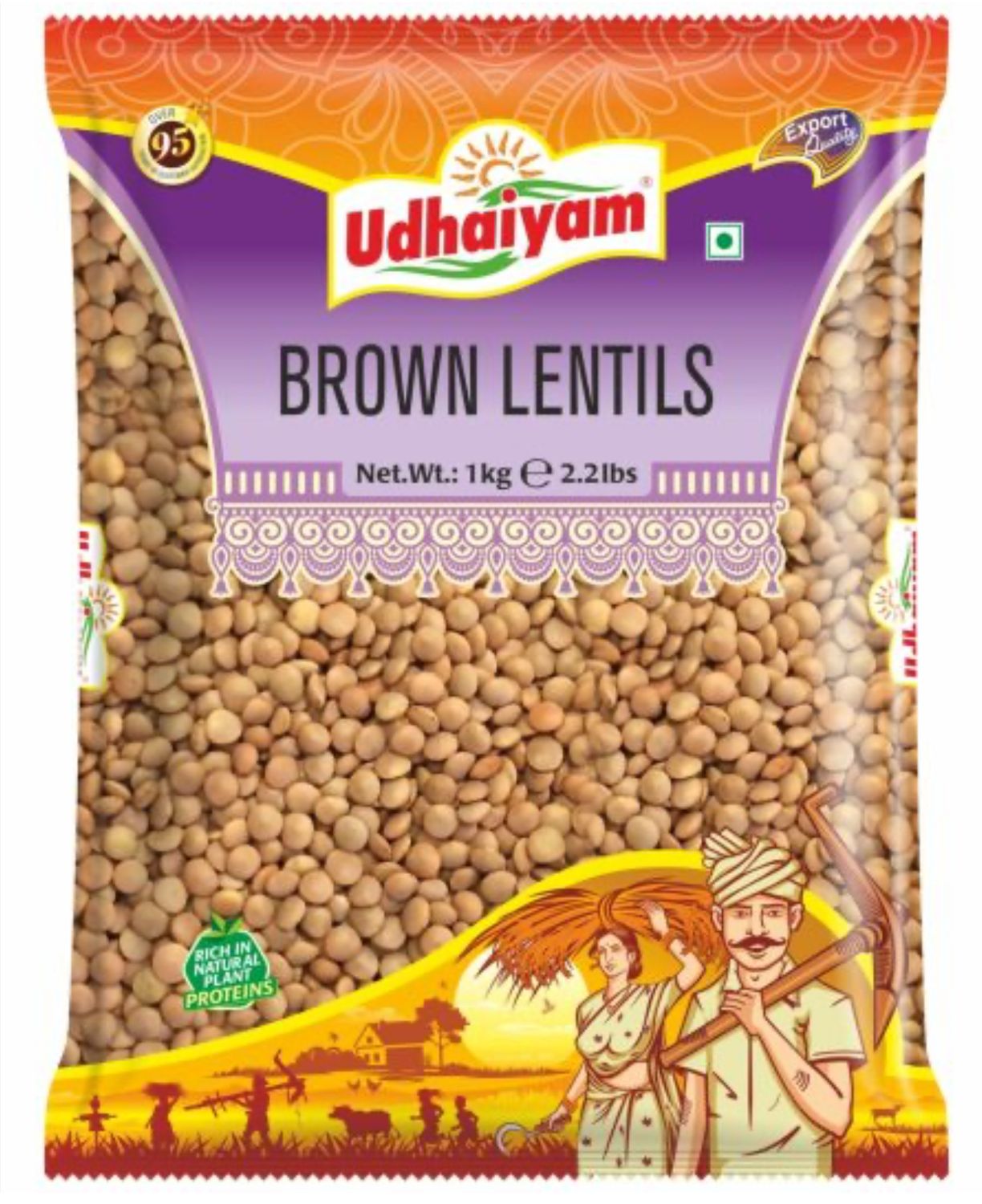 Udhaiyam Brown Lentils 500g