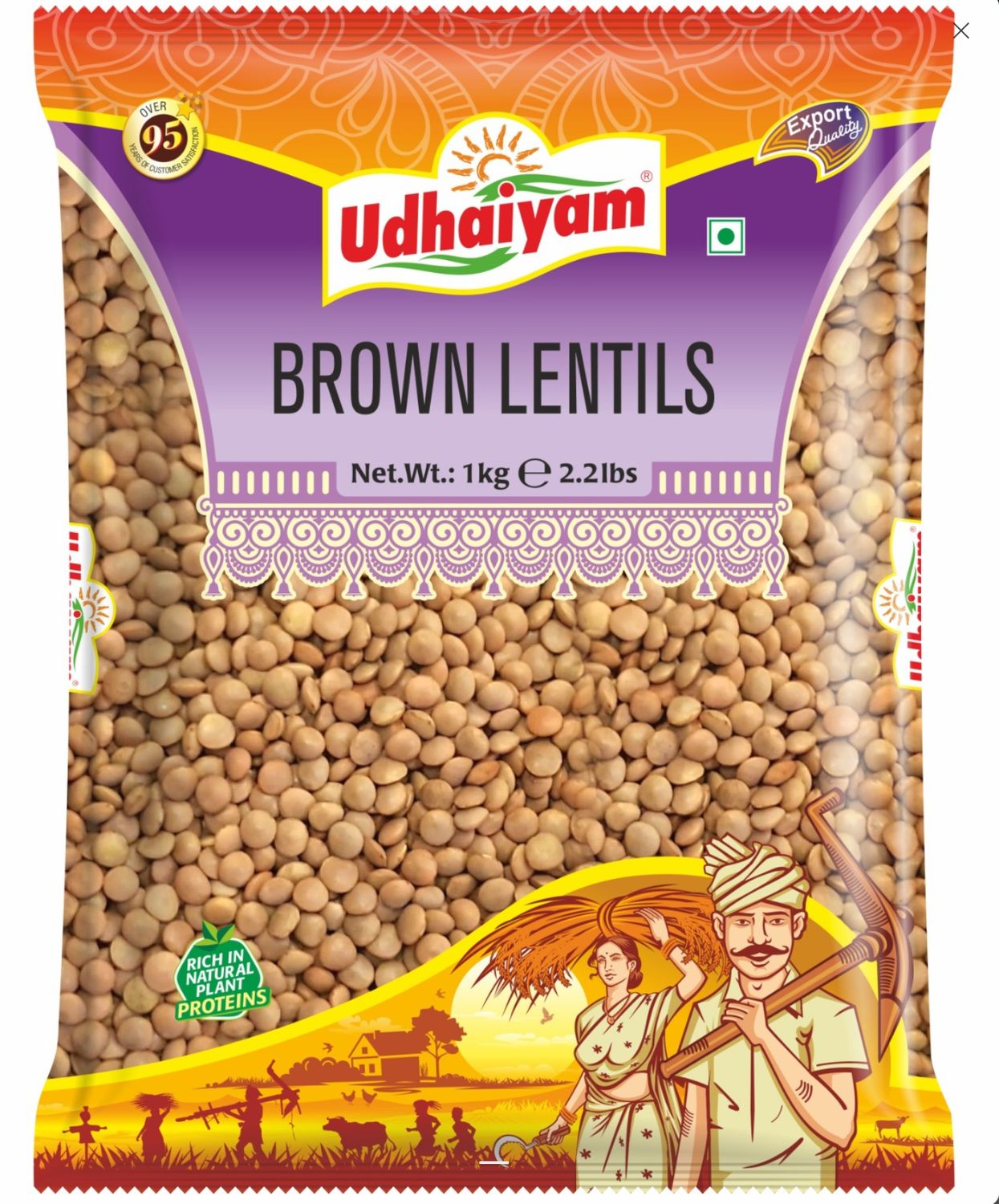 Udhaiyam Brown Lentils 1kg