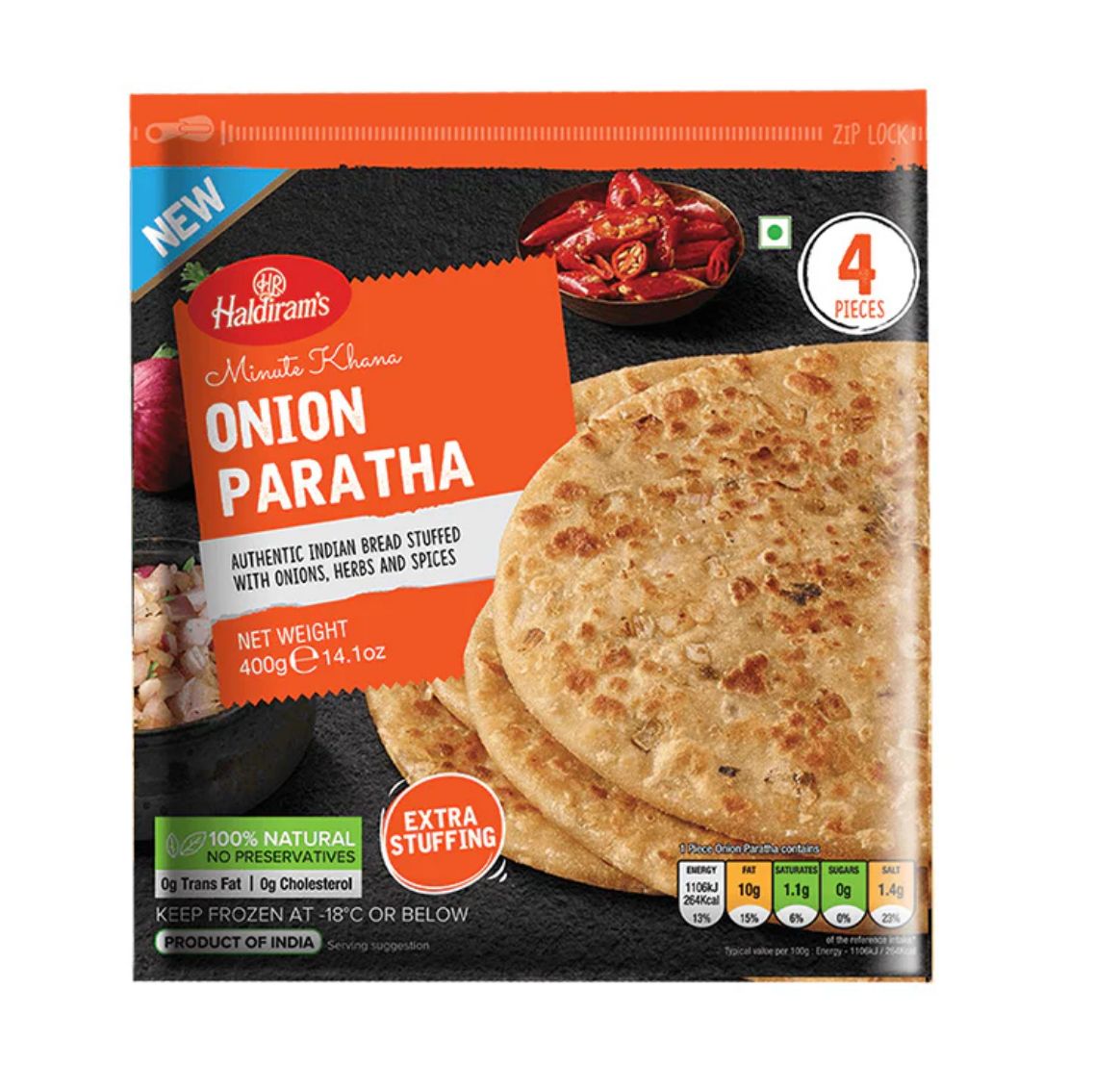Haldiram’s Onion Paratha 400g