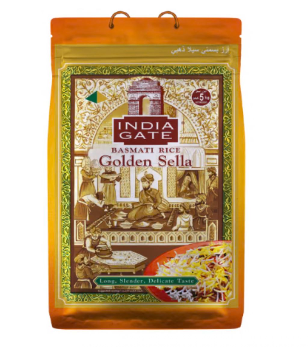 Indiagate Basmati Rice Golden Sella 5 Kg