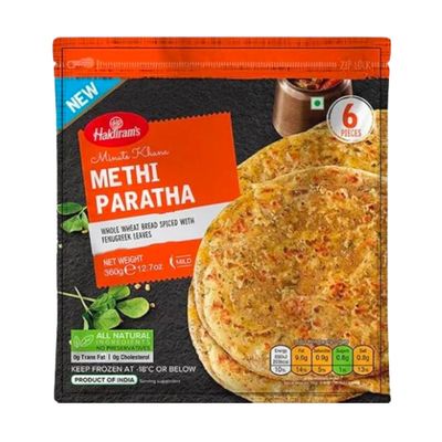 Haldiram&#39;s Frozen Methi Paratha - 6pcs