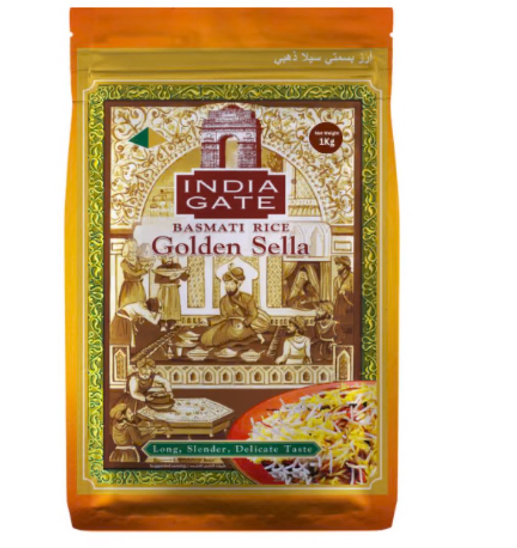 Indiagate Golden Sella Basmati Rice 1 Kg