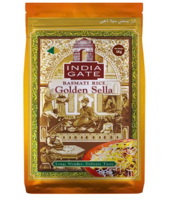 Indiagate Golden Sella Basmati Rice 1 Kg