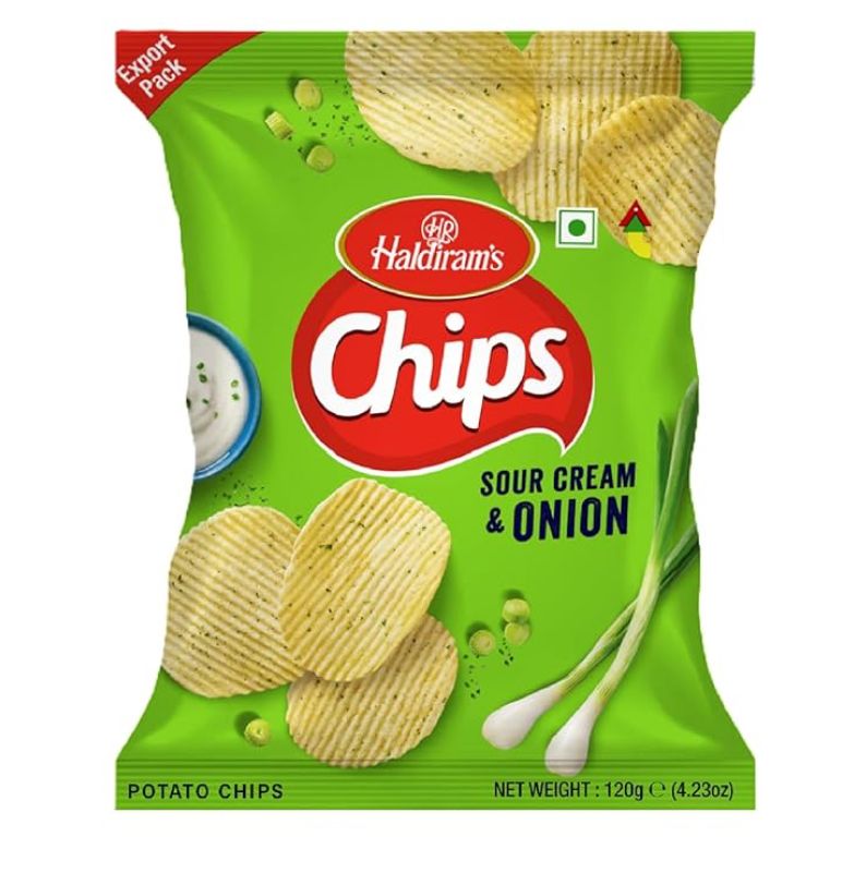 Haldiram’s Chips Sour Cream &amp; Onion 120g
