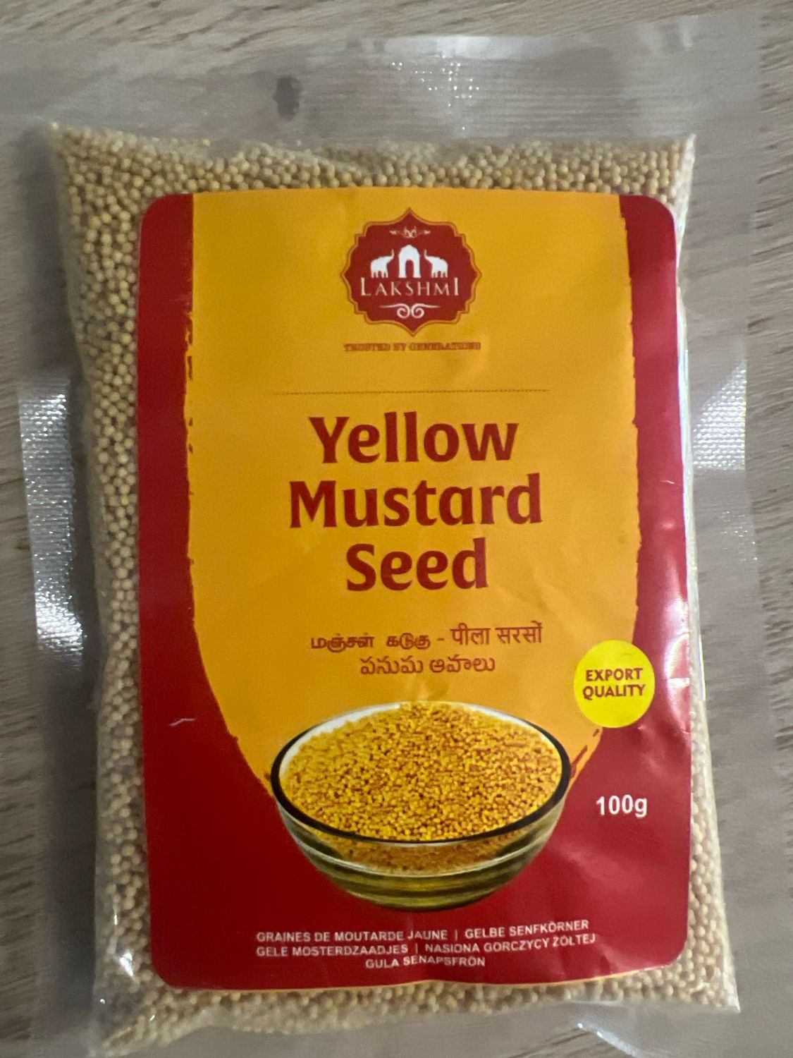 Lakshmi Yellow Mustard Seed 100g
