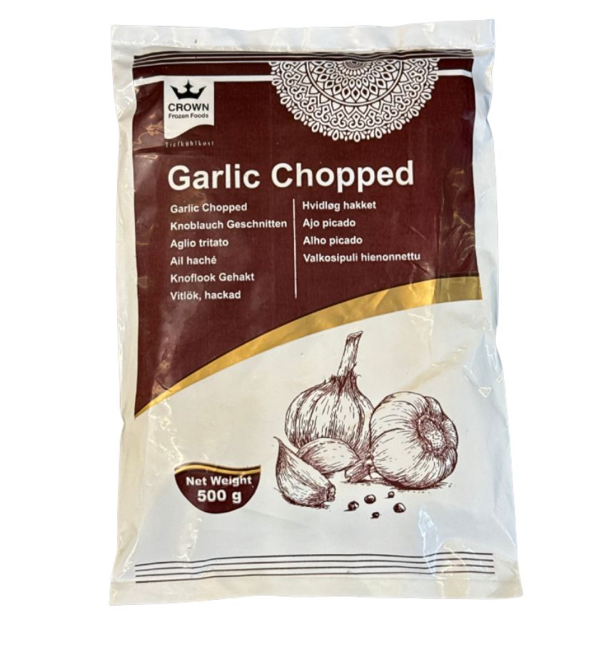 Crown Frozen Garlic Chopped 500g