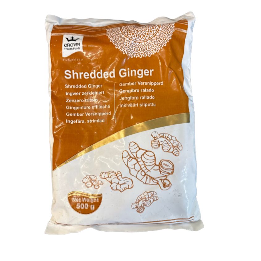 Crown Frozen Shreded Ginger 500g