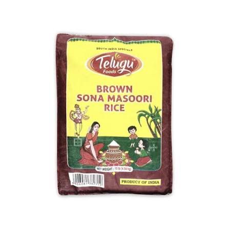 Telugu Brown Sona Masoori Rice 1kg