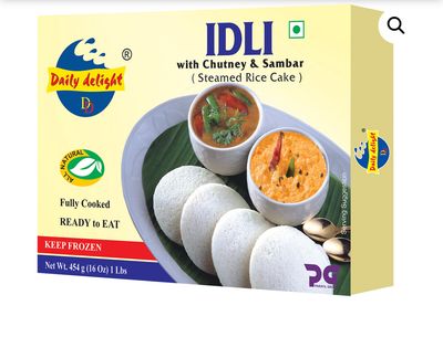 Daily Delight Idli With Chutney And Sambar 454g