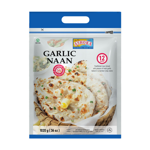 Ashoka Garlic Naan 1020g