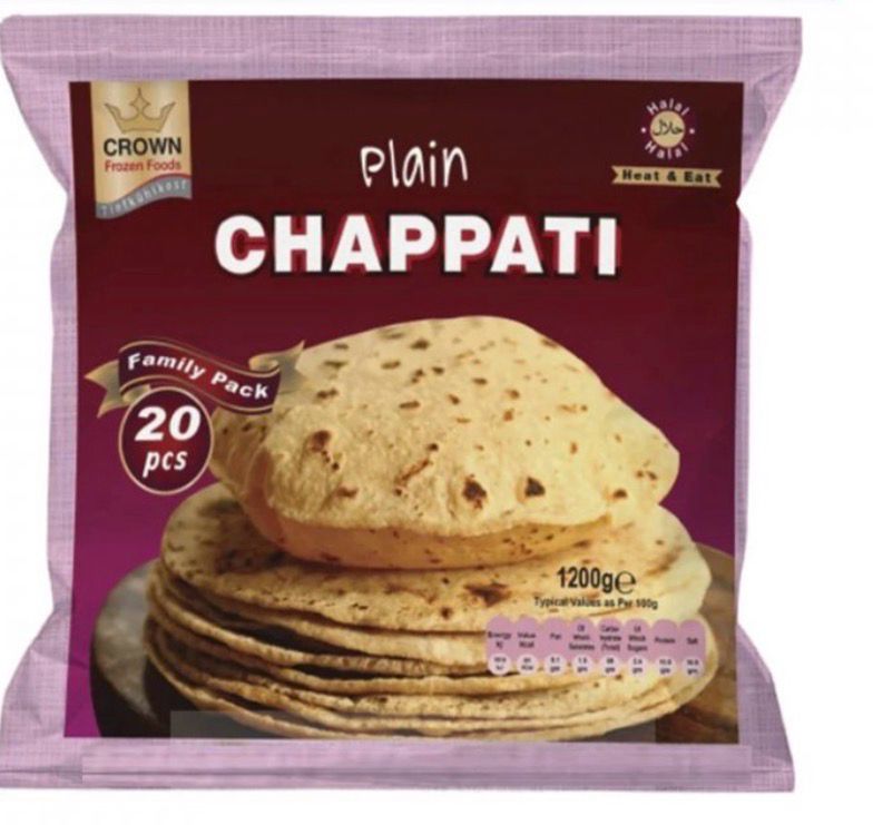 Crown Plain Chappati 1200g
