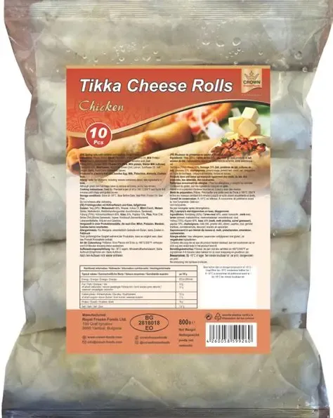 Crown Cheese Chicken Tikka Rolls  12pcs