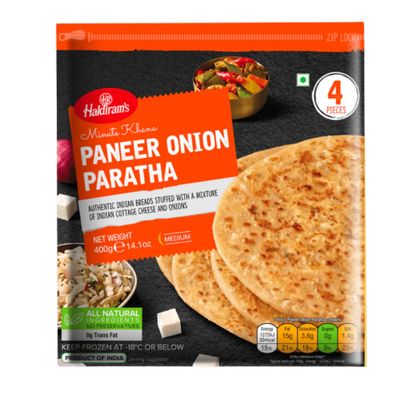 Haldirams Paneer (Tofu) &amp; Onion Paratha 400g