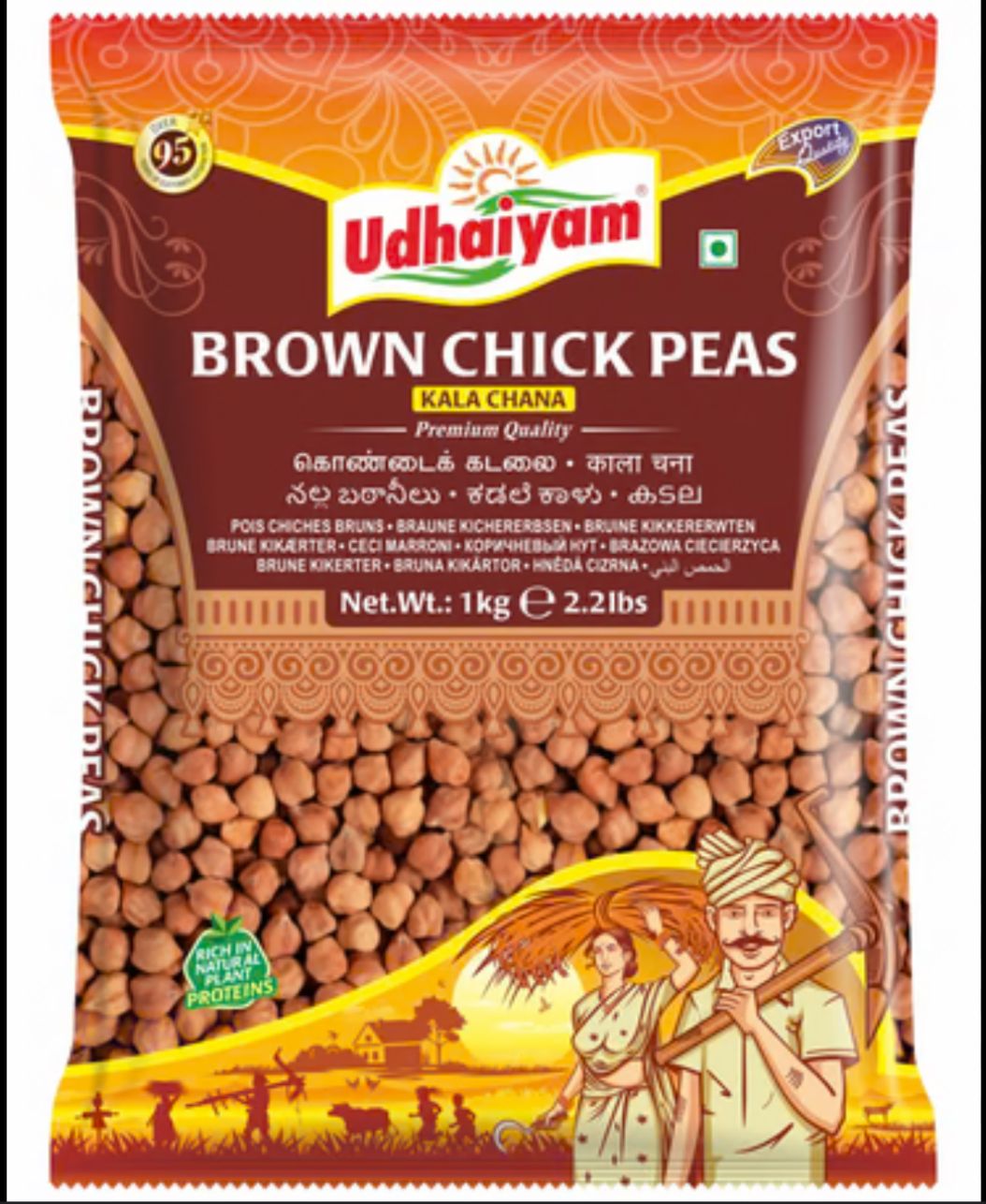 Udhaiyam Brown Chick Peas 1kg