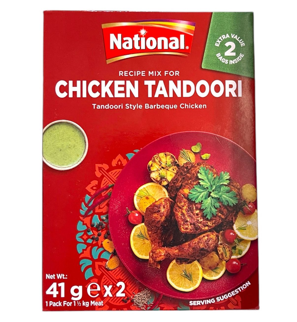 National Chicken Tandoori 41gx2