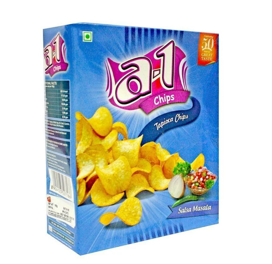 A1 Tapioca Chips Salsa Masala 160g