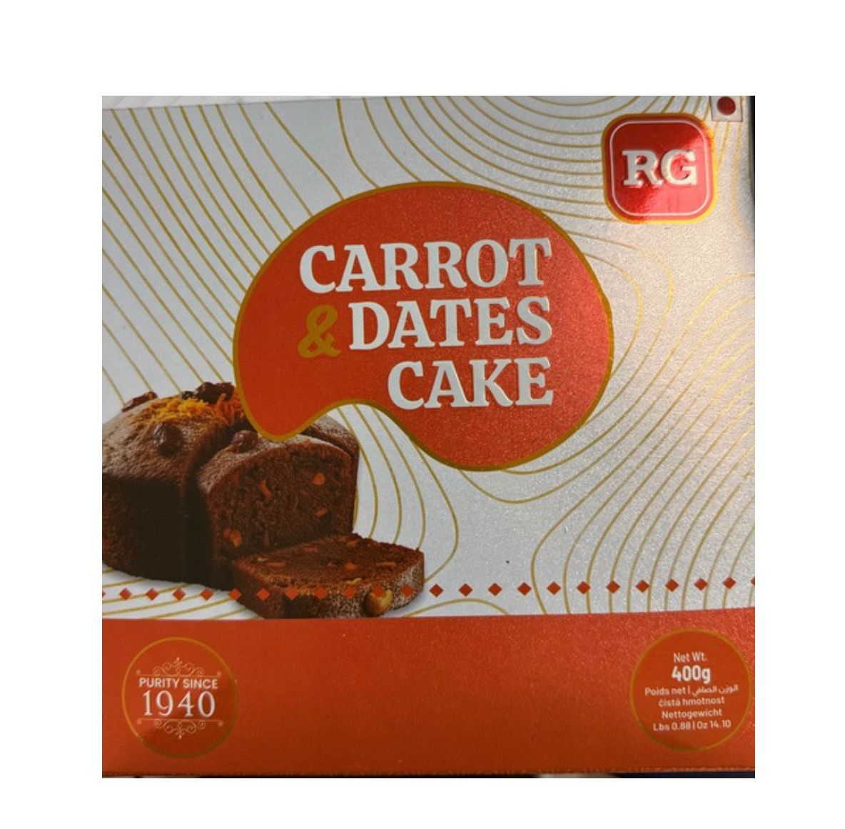 RG Carrot And Dates Cake 400g