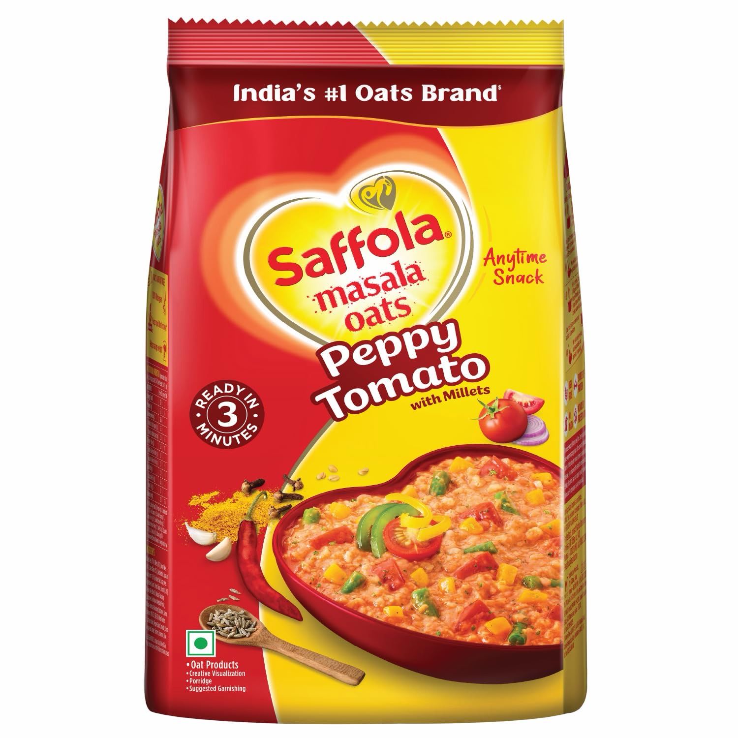 Saffola Masala Oats Peppy Tomato 500g