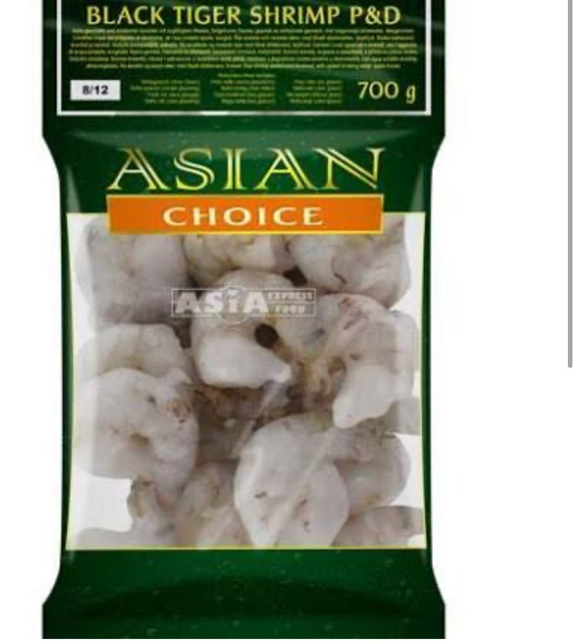 Black Tiger Shrimps P&amp;D 8/12