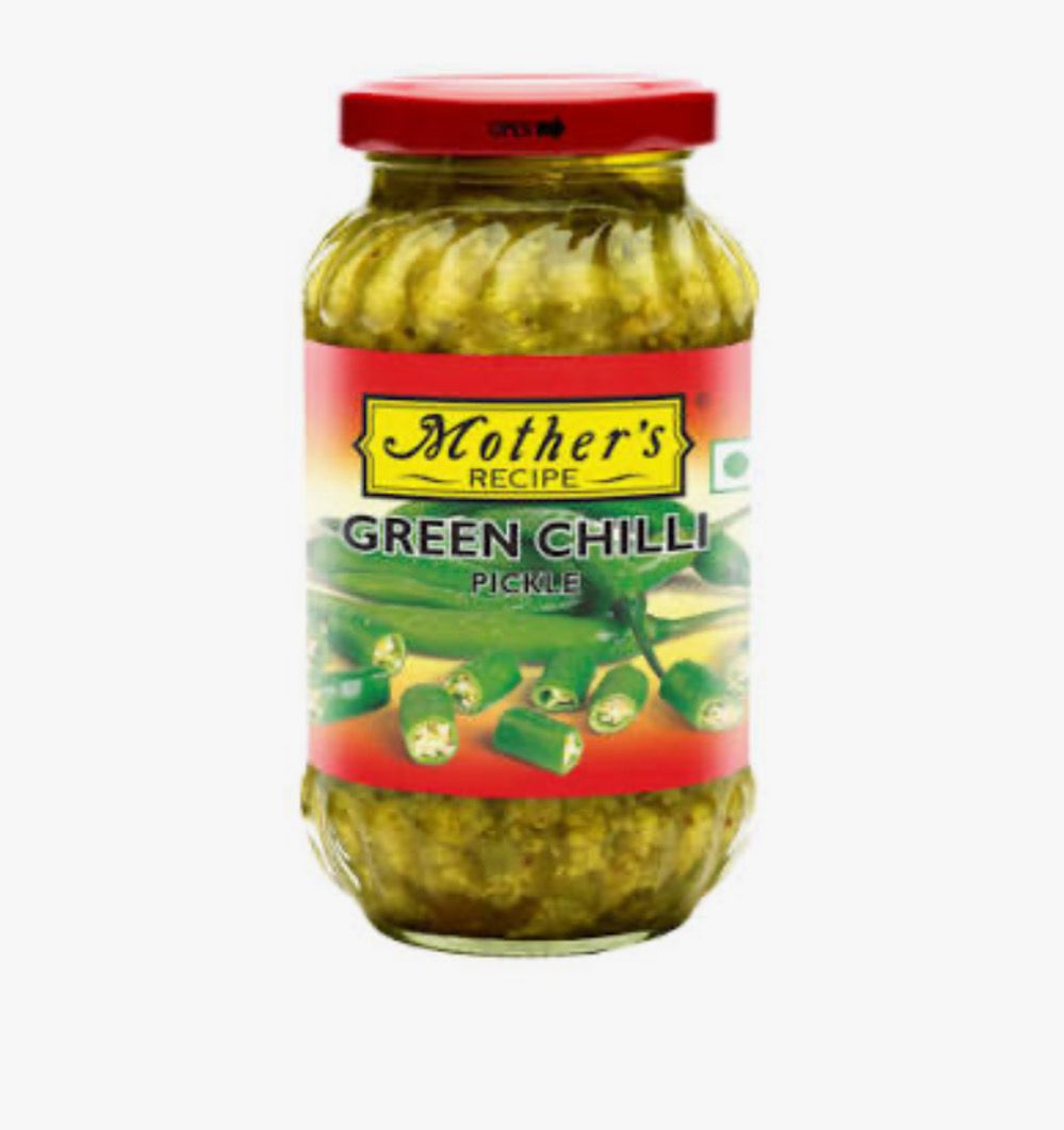 Mothers Recipe Green Chilli Pickle 500g