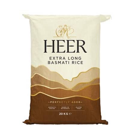 Heer Extra Long Basmati Rice 20kg