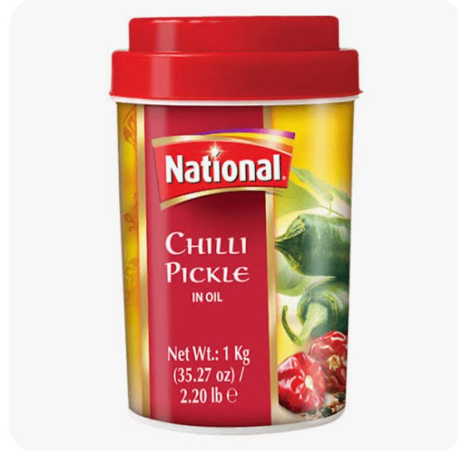 National Chilli Pickle In Oil 1 Kg