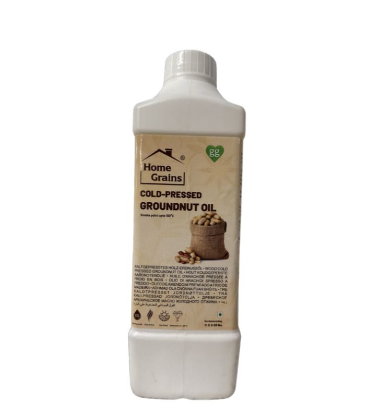 Homegrains Groundnut Oil 1L Unroasted Cold Pressed