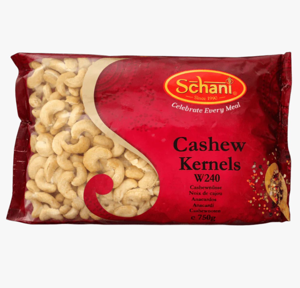 Schani Cashew Kernels 750 W240g