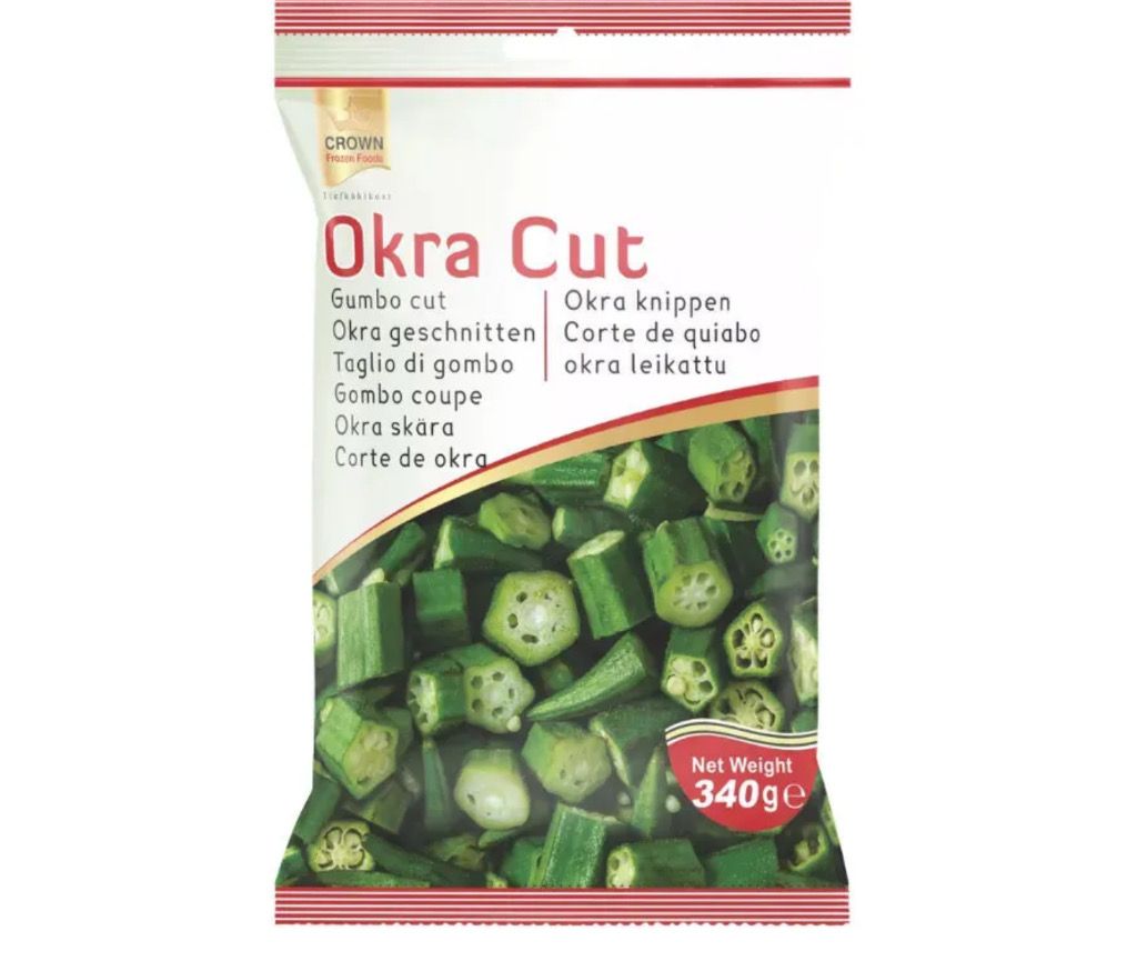 Crown Okra Cut 340g