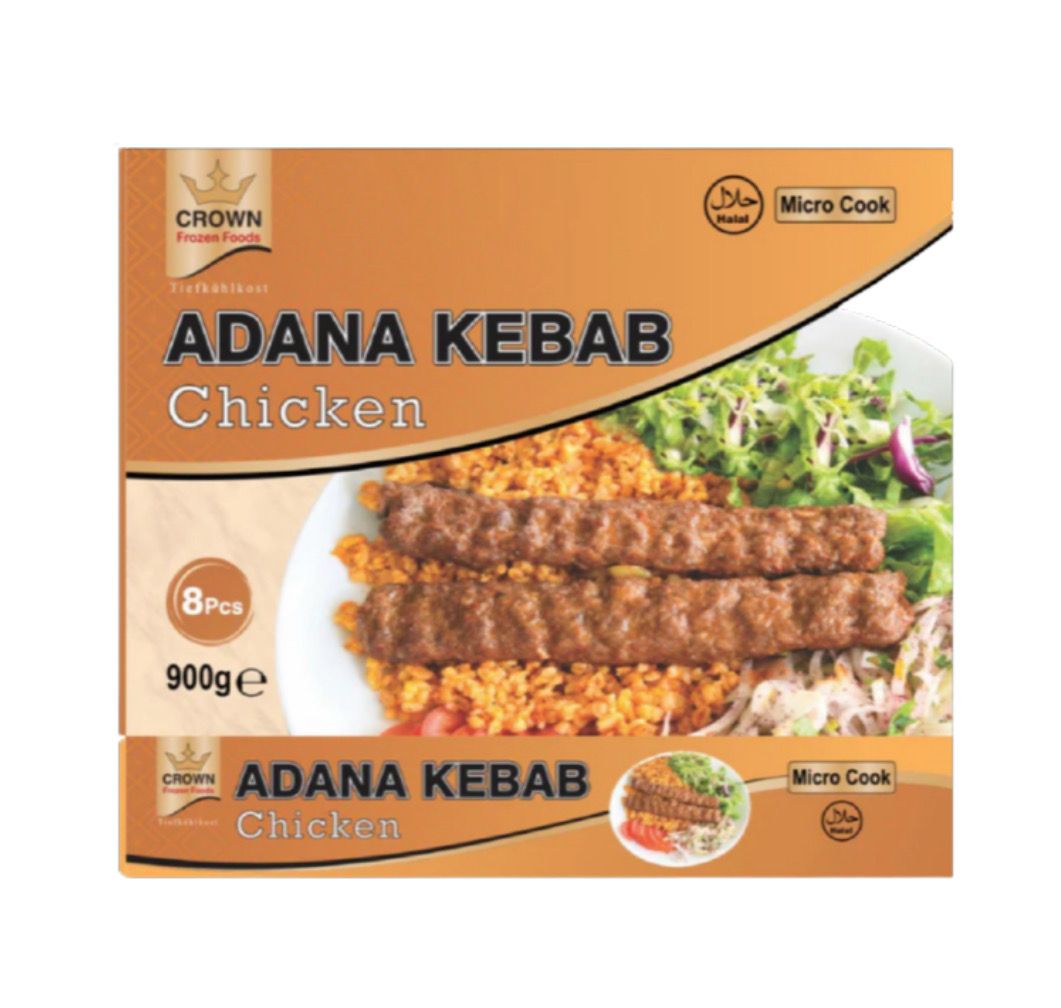 Crown Chicken Adana Kebab 8pcs 900g