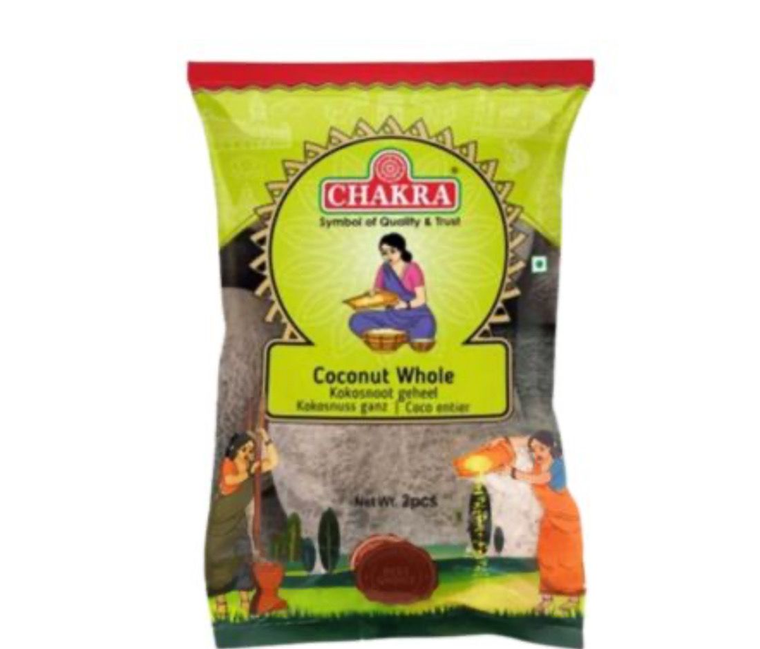 Chakra Dried Coconut Whole 2 Pcs