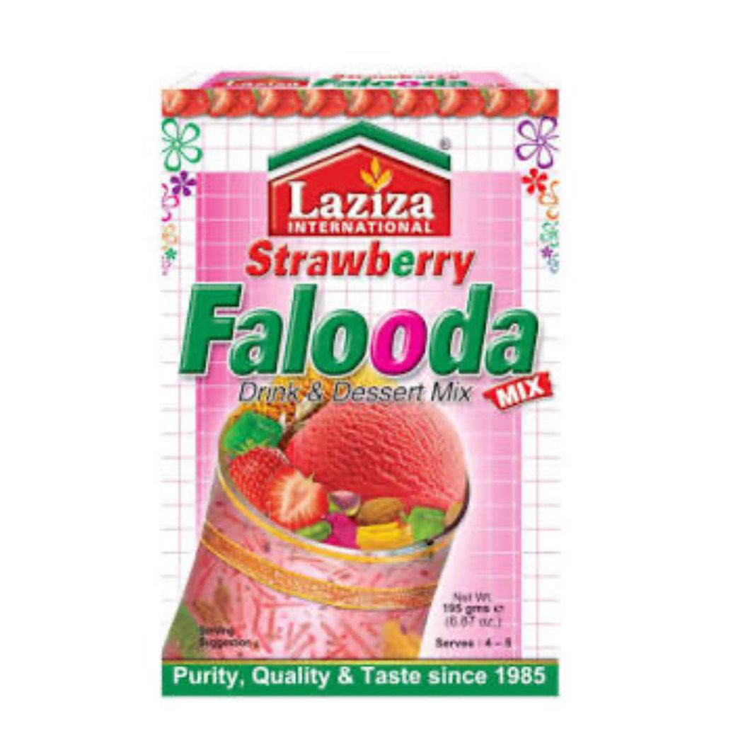 Laziza Strawberry Falooda Drink And Desert Mix 195g