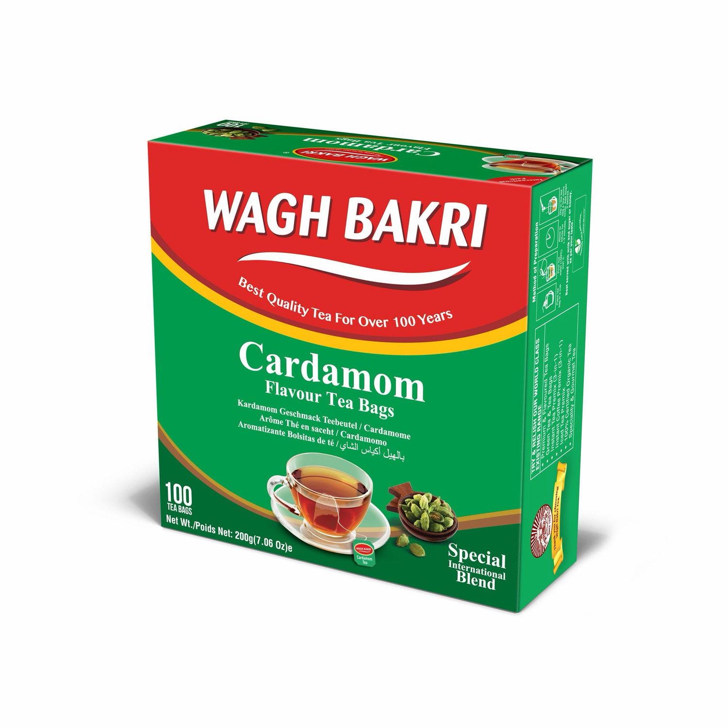 WG Cardamom Tea Bags  200g