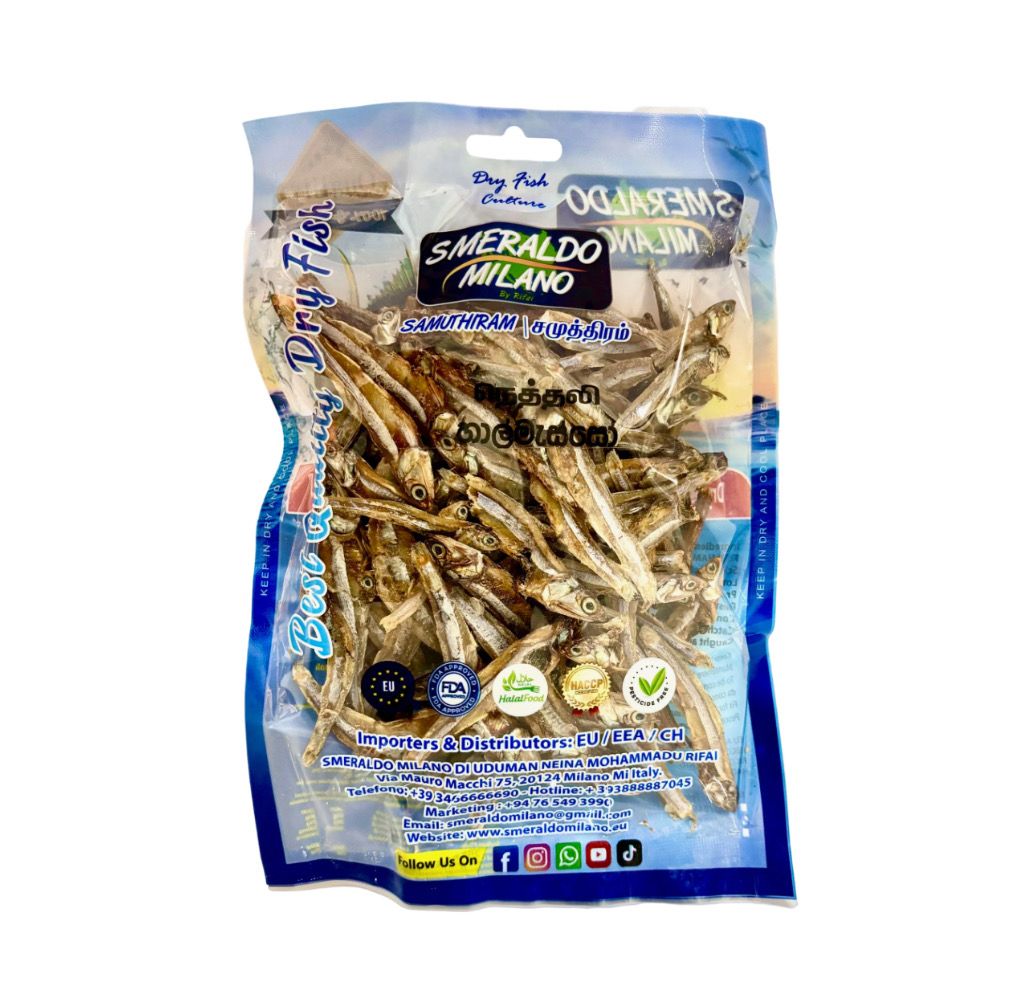 Smeraldo Dried Anchovy Head On 150g
