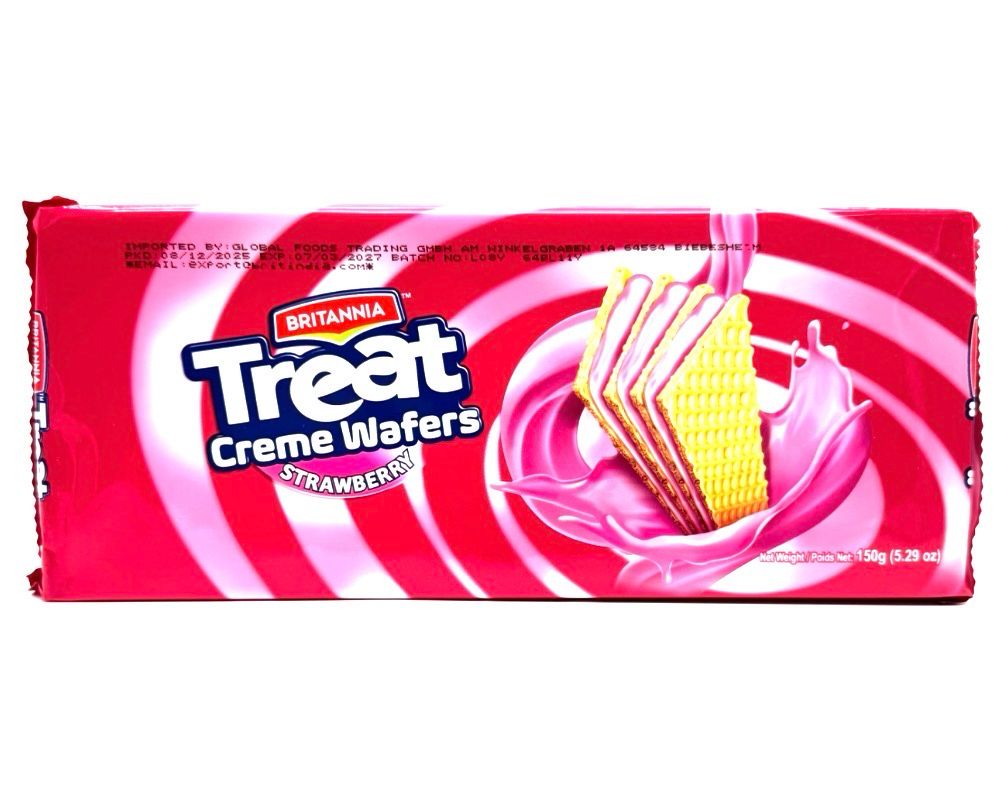 Britannia Creme Wafers Strawberry 150g