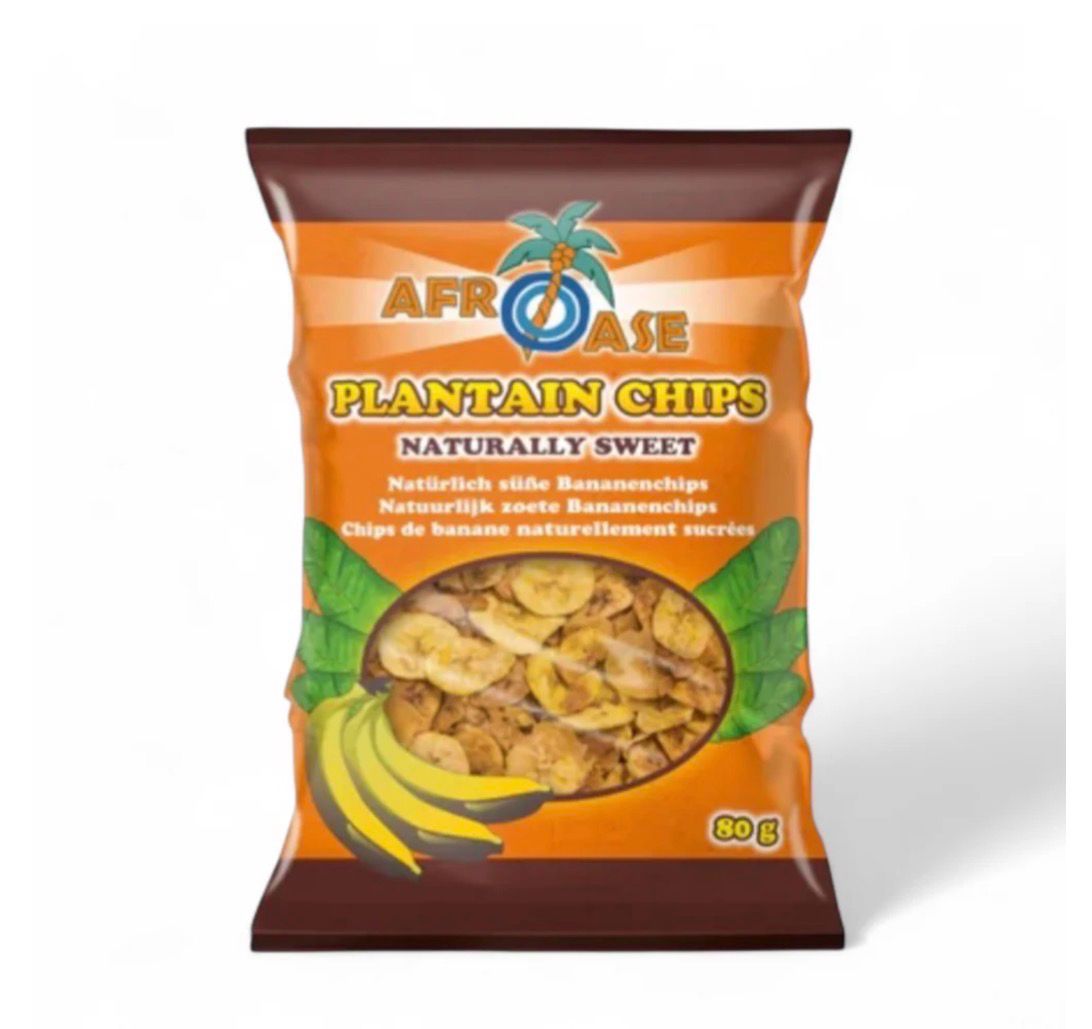 Afroase Plantin Chips Naturally Sweetened 80g