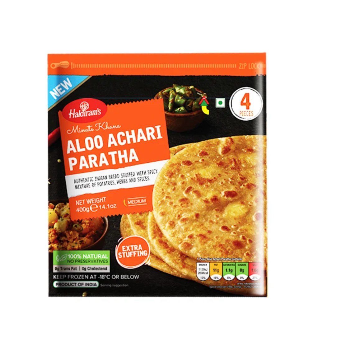 Haldirams Aloo Achari Paratha 400g