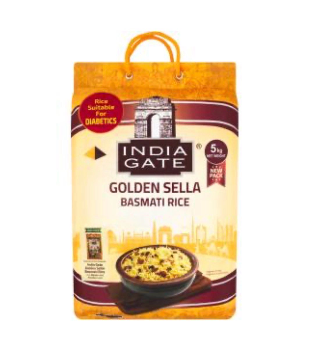 Indiagate Golden Sella Basmati Rice 20kg