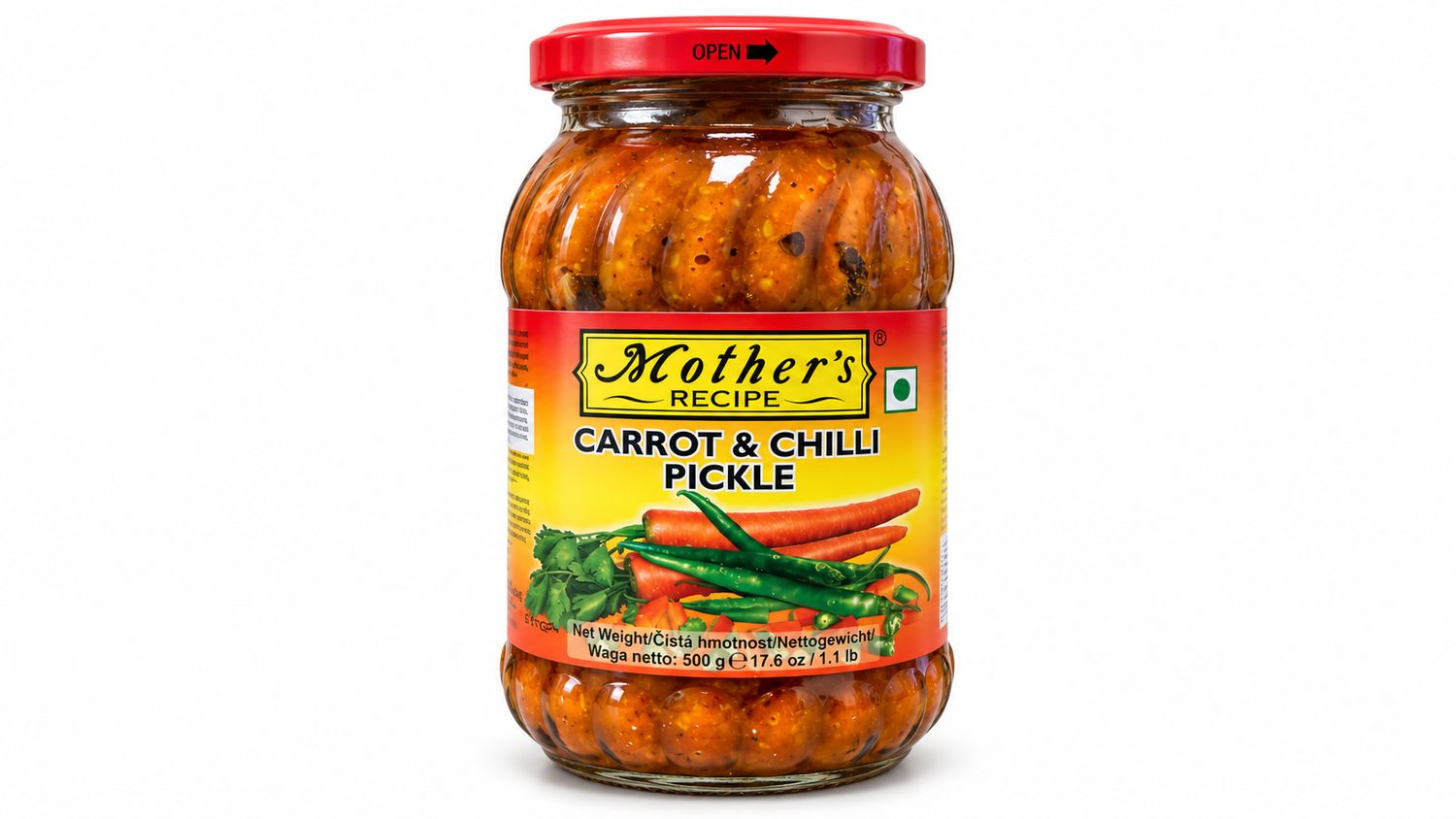 Mother’s Recipe Carrot &amp; Chilli Pickle 500g