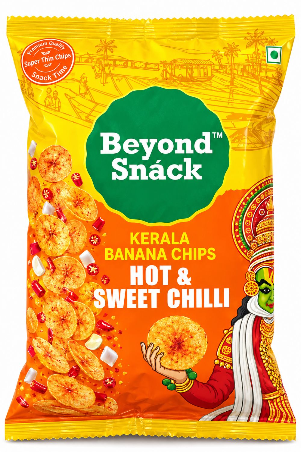 Beyond Snack Hot &amp; Sweet Chilli Banana Chips 100g