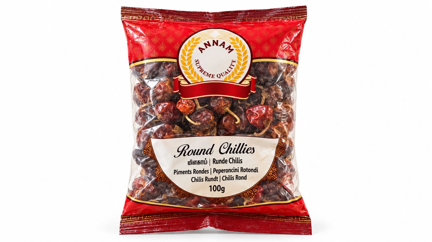 Annam Round Chillies 100g