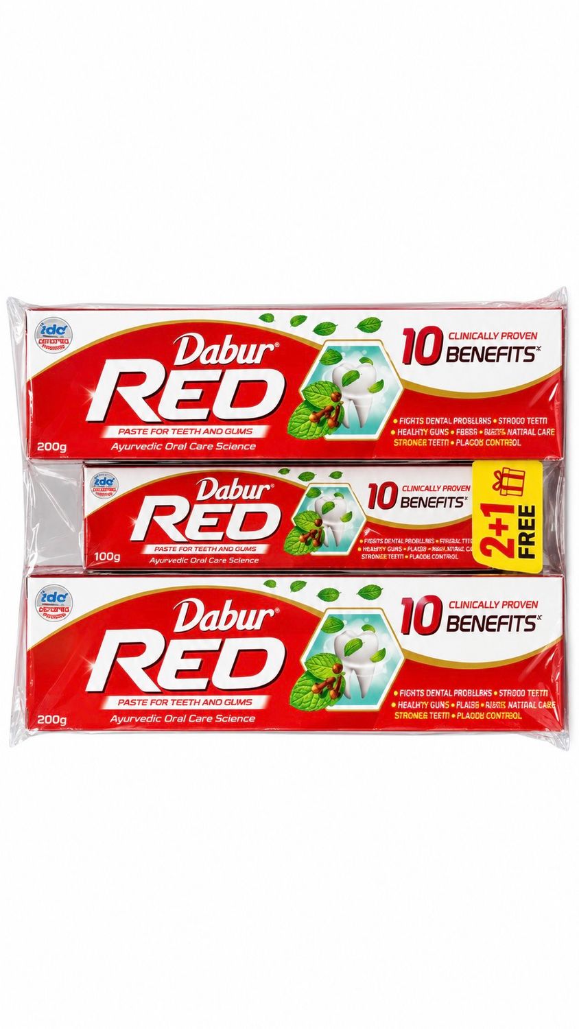 Dabur Red Toothpaste 2+1 Free