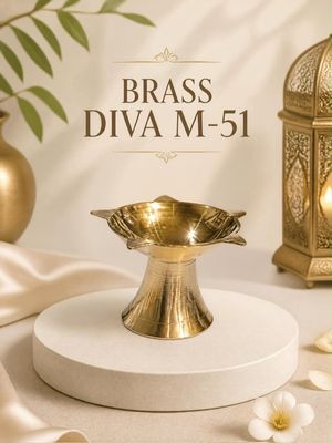 BRASS STAR SHAPE Diya M51 SIZE-02