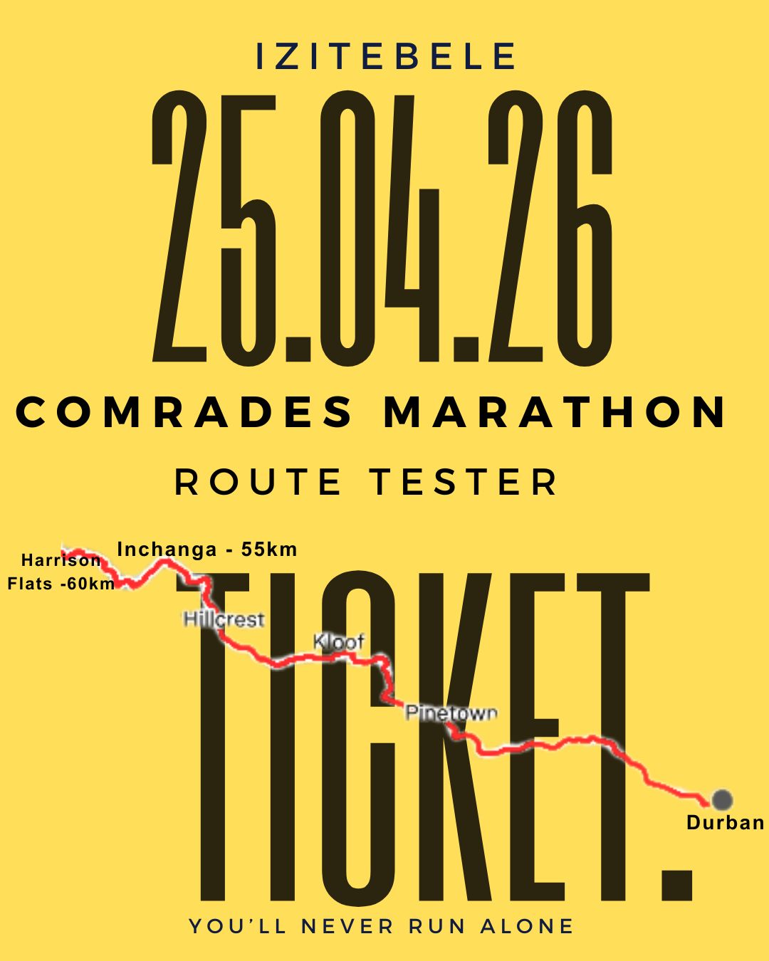 IZITEBELE- COMRADES ROUTE TESTER