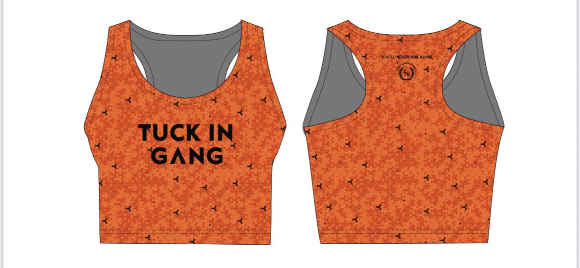 Izitebele- TUCK IN G^NG - Crop Top- Large (Orange)