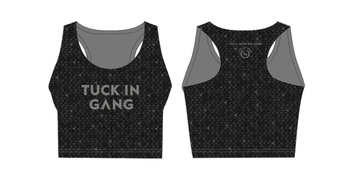Izitebele- TUCK IN G^NG - Crop Top- Large (Black)