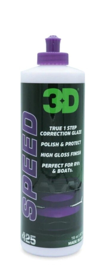 3D Speed All in One Polish/wax Paint Protection Swirl Correction