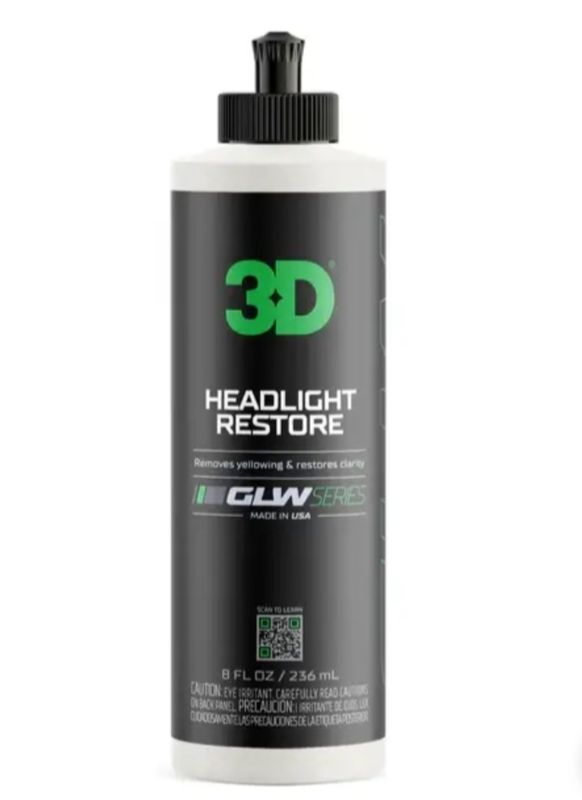 3D GLW SERIES HEADLIGHT RESTORE 8OZ